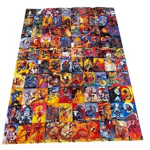 Fleer Ultra Spider-Man 1995 Set Uncut Promo Card Poster Sheet 26''x36 sm tear